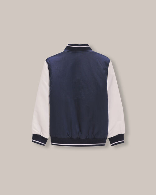 Chamarra Bomber Azul Marino